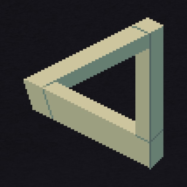 Pixel Art Penrose Triangle by PXLFLX